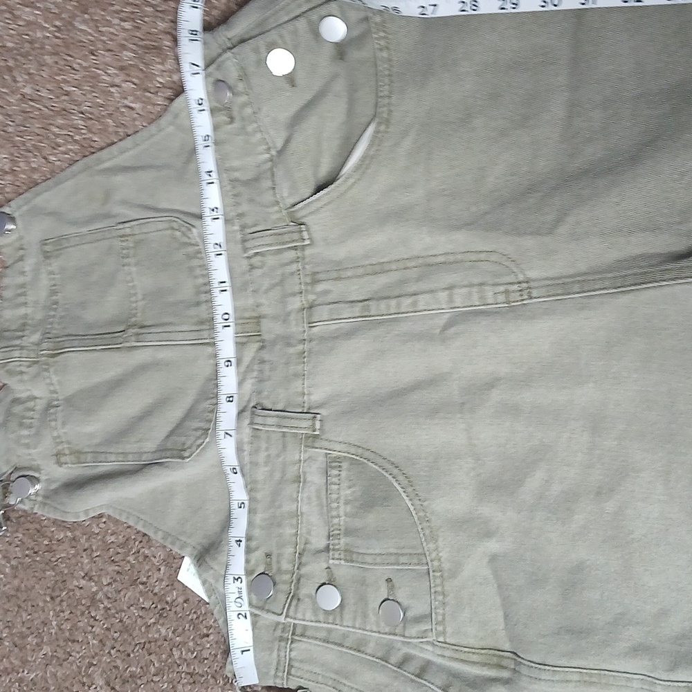 Light Olive Green Overalls Size Large - Picture 13 of 16